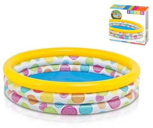 Intex бассейн 58439 NP "Геометрия" (6) размером 147х33см, объем: 324л, вес: 1,37кг, от 3-х лет.