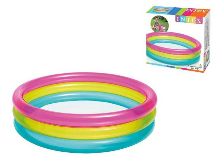 Intex Бассейн Радуга 57104 NP (12), диаметр 86см, высота 25см, 63л, от 1-го года