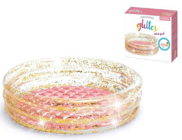 Intex Бассейн 57103 NP "Блеск" (6) диаметром 79 см, от 1 до 3 лет, емкостью 56 литров, с надувным дном, в коробке.