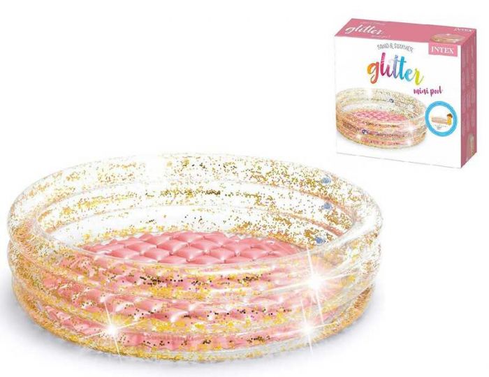 Intex Бассейн 57103 NP "Блеск" (6) диаметром 79 см, от 1 до 3 лет, емкостью 56 литров, с надувным дном, в коробке.