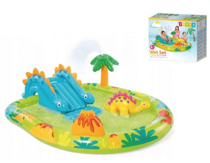Intex Надувной игровой центр 57166(3) «Динопарк», 191 х 152 х 58 см, объем 143 л.