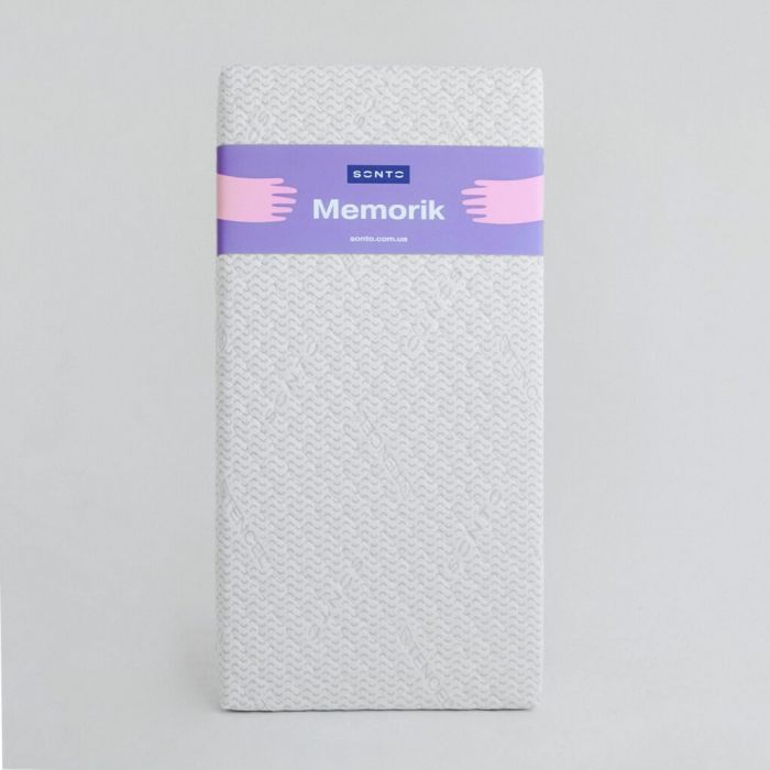 Матрас детский Memorik, в детскую кроватку, размер 120x60x12см с кокосом