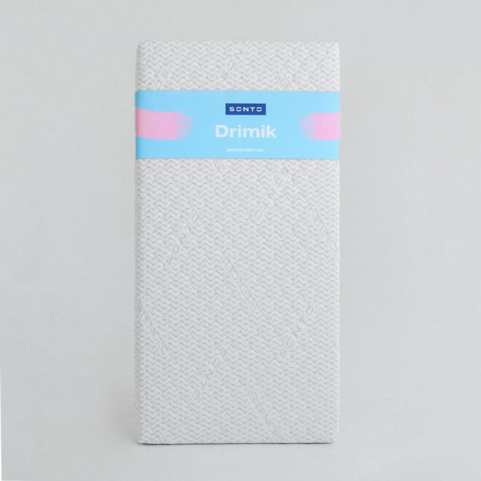 Матрас в детскую кроватку Sonto Drimik 120х60х12, кокосовая койра+пена, двусторонний