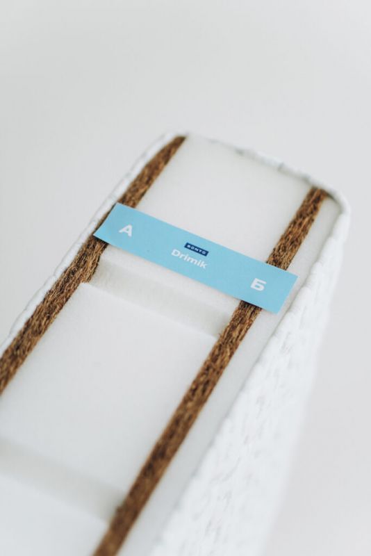 Матрас в детскую кроватку Sonto Drimik 120х60х12, кокосовая койра+пена, двусторонний