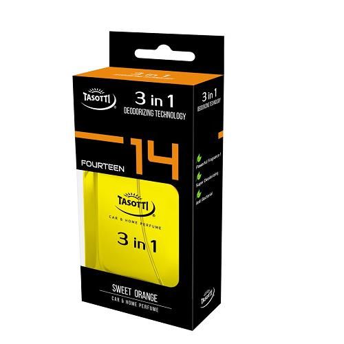 Ароматизатор спрей Tasotti/антибактеріальна серія "3 in 1" Sweet Orange (№ 14) 50мл (TAS№14)