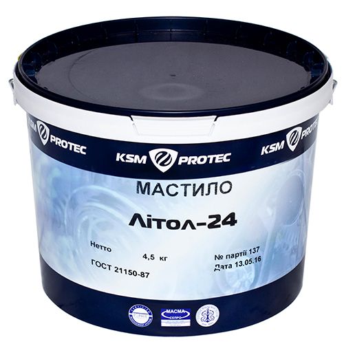 Масло Литол-24 KSM Protec ведро 4,5 кг (KSM-L2445)
