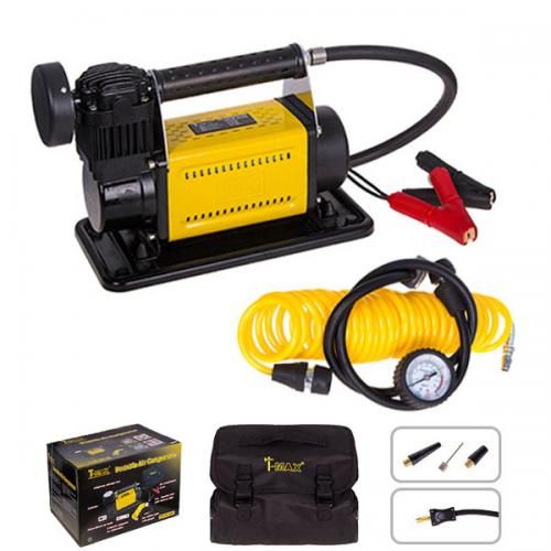 Компрессор "T-max" 30A/150psi/72L/min/ клеммы/шланг (8072601)