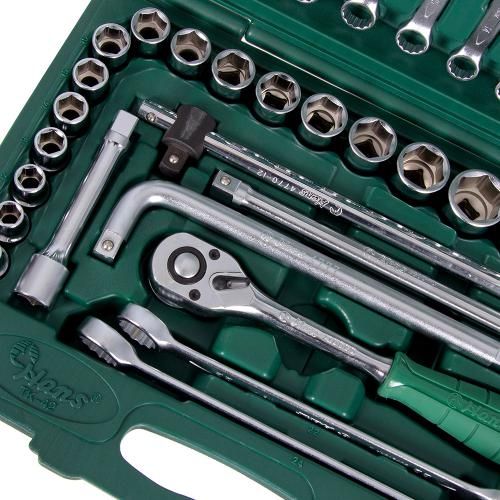 Набор торцевых головок 1/2" 8-32мм и комбинированных ключей 42 пр. (TK-42) HANS (TK-42)