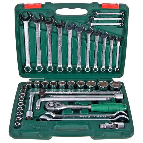 Набор торцевых головок 1/2" 8-32мм и комбинированных ключей 42 пр. (TK-42) HANS (TK-42)