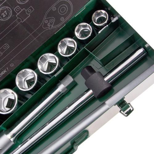 Набір торцевих головок 3/4"DR 22-50мм, 14 предм (6614M) HANS (6614М)