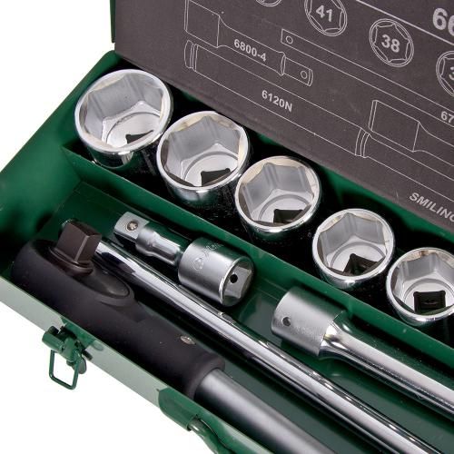 Набір торцевих головок 3/4"DR 22-50мм, 14 предм (6614M) HANS (6614М)