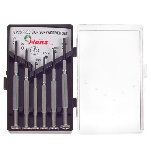 Набор часовых отверток. 6 пр. (06100-6) HANS