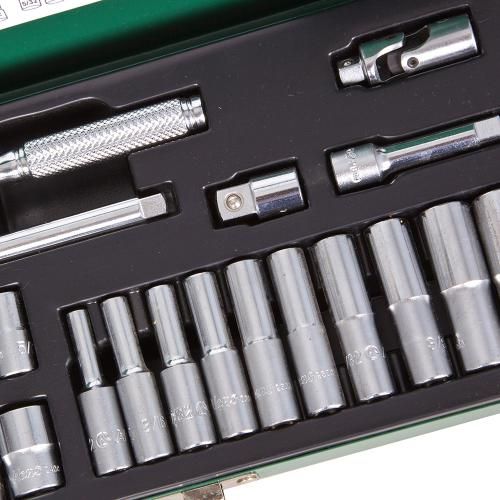 Набор торцевых головок 1/4", 4 -13 мм, 26 предм (2626M) 6 ган. HANS