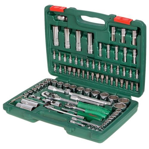 Набор торцов. головок профессиональный 1/4" DR4-14мм и 1/2" DR10-32 мм, 94 предм (TK-94) HANS