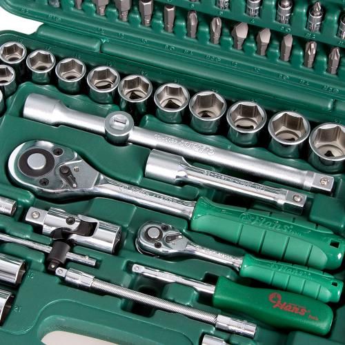 Набор торцов. головок профессиональный 1/4" DR4-14мм и 1/2" DR10-32 мм, 94 предм (TK-94) HANS