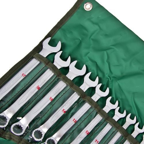 Набор ключей комбинированных изогнутых 45°, 26 пр. 6-32 мм лента (166326M) HANS (166326М)