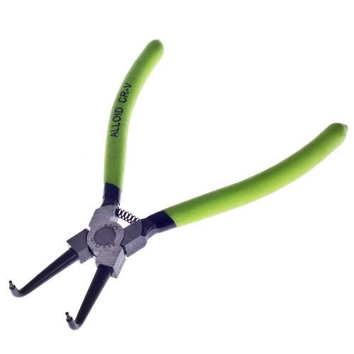 Щипцы для стопорных колец сжим загнутый 175мм (СК-6044B) Alloid