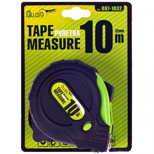 Рулетка з фіксатором  10 м/32 мм Alloid