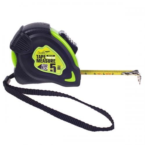 Рулетка з автостопом полотна 5 м/19 мм Alloid