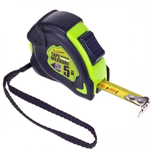 Рулетка з автостопом полотна 5 м/19 мм Alloid