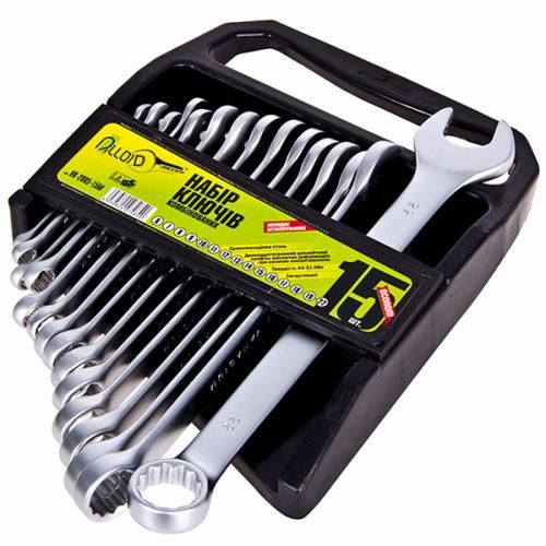 Набор ключей комбинированных 15 предметов Alloid (специальность) (НК-2005-15М)