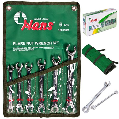 Набор разрезных ключей 8-19 мм,6 пред. HANS