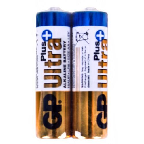 Батарейка GP ULTRA PLUS ALKALINE 1.5V 15AUPHM-2S2 щелочная, LR6, АА (2310000238616)