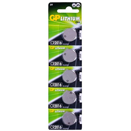 Батарейка GP дисковая Lithium Button Cell 3.0V CR2016-8U5 литиевая (4891199001123)