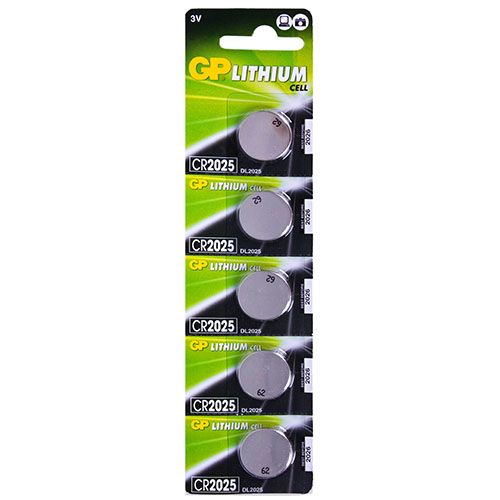 Батарейка GP дисковая Lithium Button Cell 3.0V CR2025-8U5 литиевая (4891199001130)