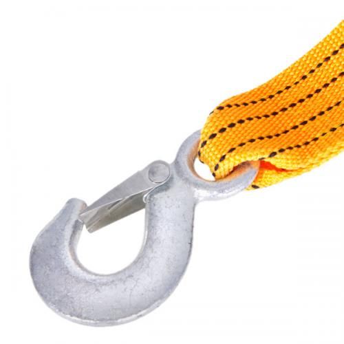 Трос буксировочный ST205B/TP-207-3-1 3т лента 46мм х 6м желтый/крюк/в пакете (TP-207-3-1)