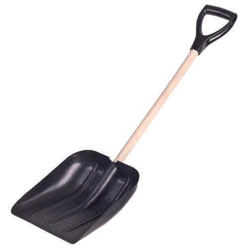Лопата для снега с деревянной ручкой 94см (270х320мм)