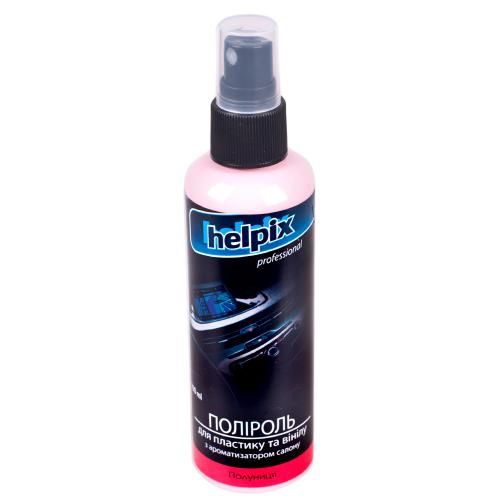 Полироль для пластика и винила HELPIX Professional 100мл распылитель (Клубника)