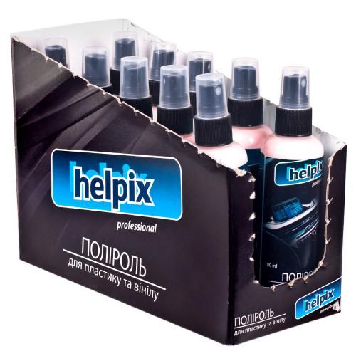 Полироль для пластика и винила HELPIX Professional 100мл распылитель (Клубника)