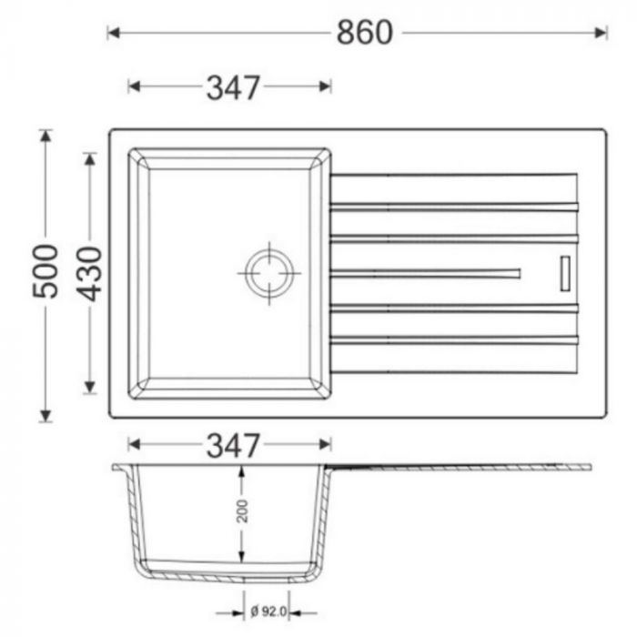 Кухонная мойка Apell Pietra Plus PTPL861GW Total white