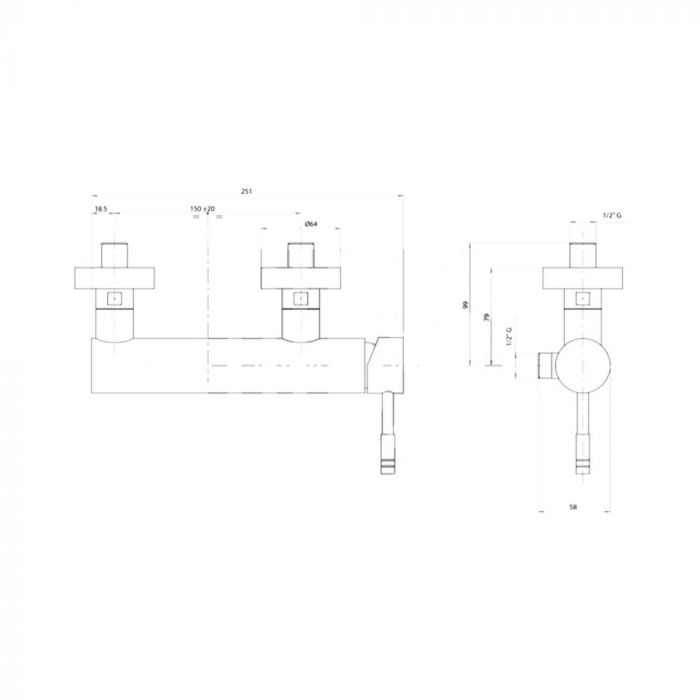 Смеситель для душа Bianchi Mody ESDMDY200500CRM