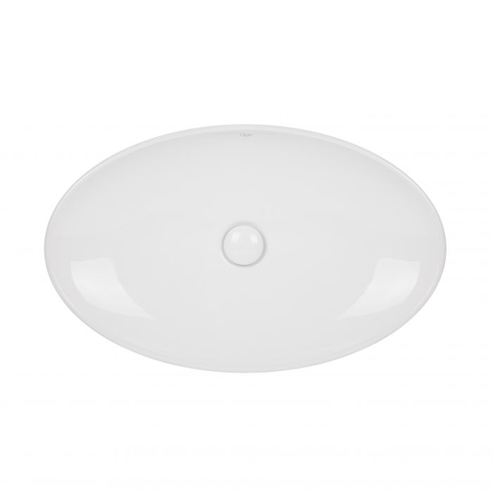 Раковина-чаша Qtap Dove 680х420х120 White с донным клапаном QT0611K160W