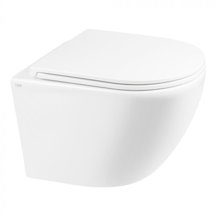 Унитаз подвесной Qtap Robin Mew безобедочный с сиденьем Soft-close QT1333046ENRW