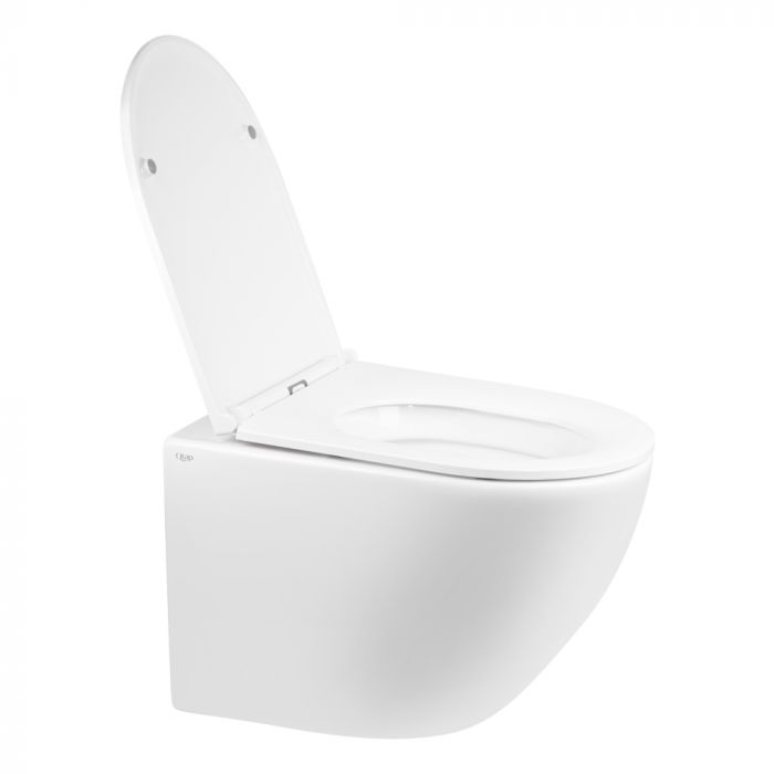 Унитаз подвесной Qtap Robin Mew безобедочный с сиденьем Soft-close QT1333046ENRW