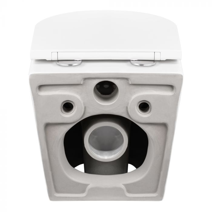 Унитаз подвесной Qtap Robin Mew безобедочный с сиденьем Soft-close QT1333046ENRW