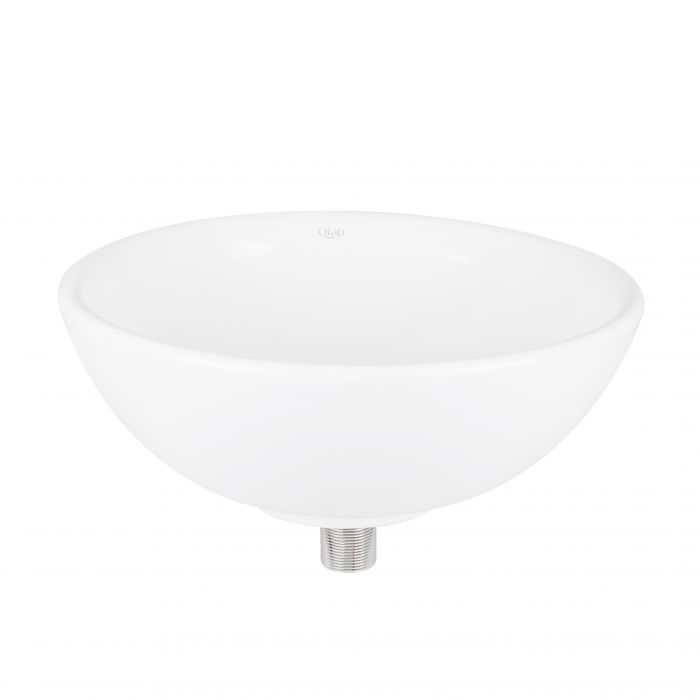 Раковина-чаша Qtap Owl 400х400х155 White с донным клапаном QT1911K53W