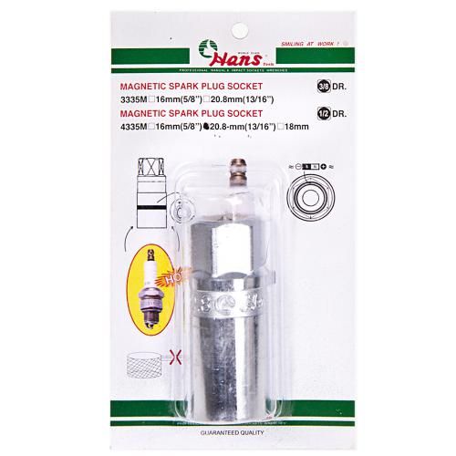 Торцевая головка 1/2" свечная с магнитом 21мм (4335M20.8) HANS (4335М20.8)