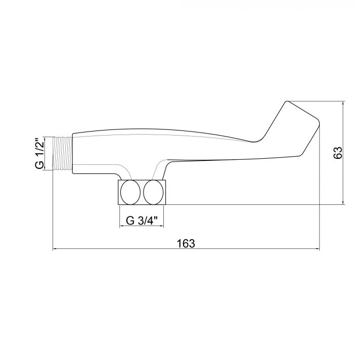 Кронштейн для ручного душа Lidz (CRM) 49 00 109 00
