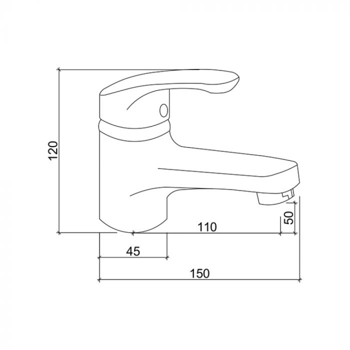 Смеситель для раковины Brinex 36W 001