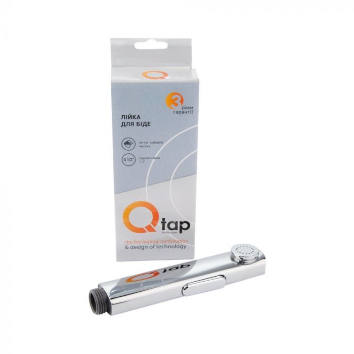 Воронка для гигиенического душа Qtap Rucni округлая QTCRMA120 Chrome