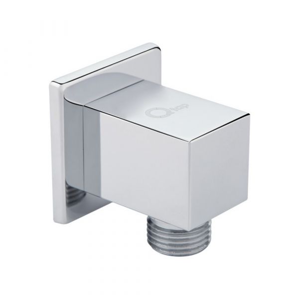 Підключення для шланга Qtap Spojeni прямоугольне QTCRMB130 Chrome