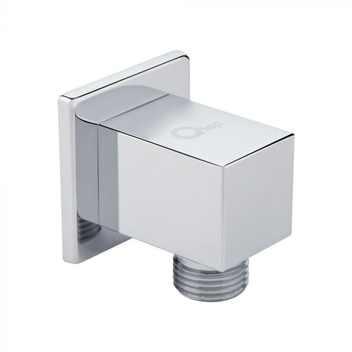 Підключення для шланга Qtap Spojeni прямоугольне QTCRMB130 Chrome