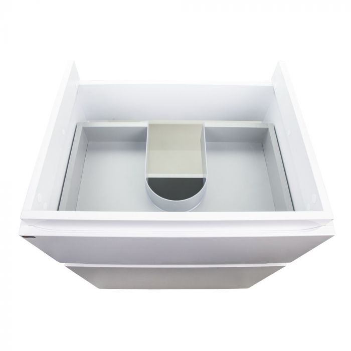 Комплект Qtap Albatross 605х825х460 White напольная тумба + раковина врезная QT0171TN600D3060CW