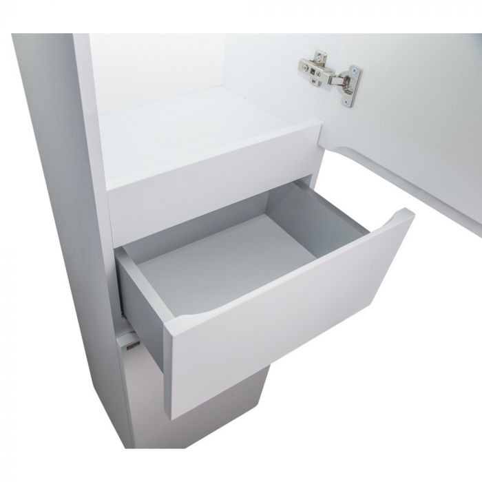 Пенал напольный Qtap Albatross 400х1900х305 White QT0175PN1900DRW