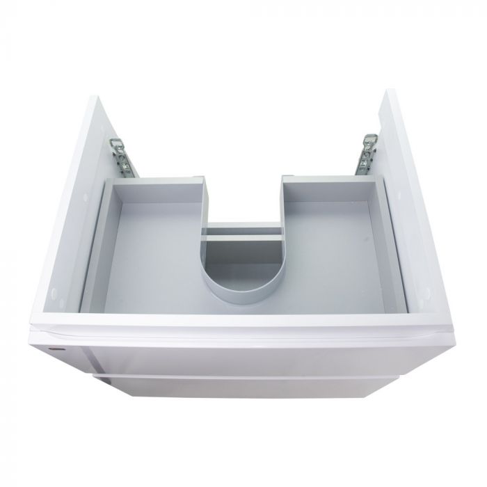 Комплект Qtap Albatross 605х725х460 White тумба подвесная+врезная раковина QT0172TP600D3060CW