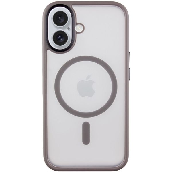TPU+PC чохол Metal Buttons with MagSafe для Apple iPhone 16 (6.1")